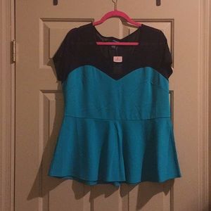 Torrid peplum top 1x